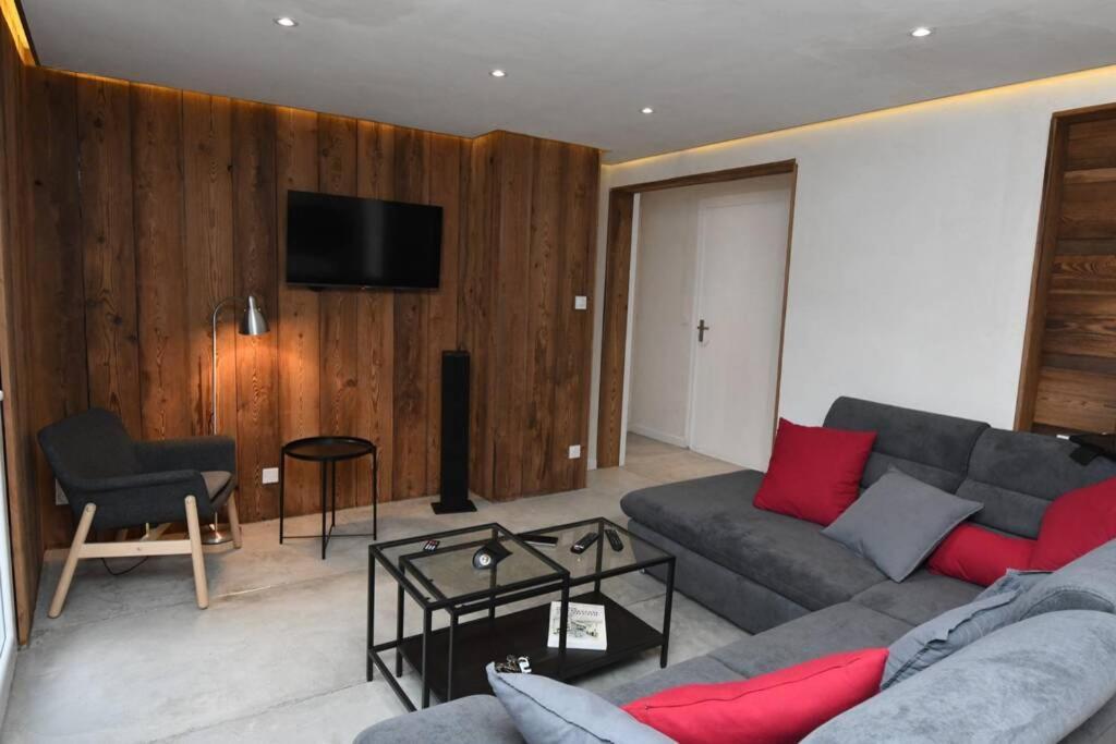 Logement Renove Avec Vue Panoramique La Saussaz 외부 사진